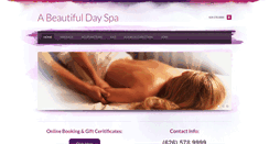 Desktop Screenshot of beautifuldayspa.com